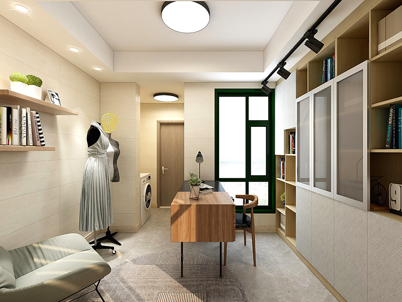 石家莊恒大華府頂樓小戶型裝修 時尚簡約風(fēng)格 露臺設(shè)計翻新