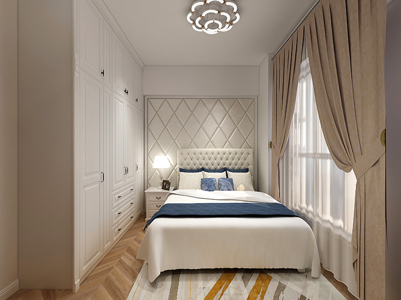 濟南魅力城114平三居室裝修 時尚北歐風 客廳陽臺一體化設(shè)計