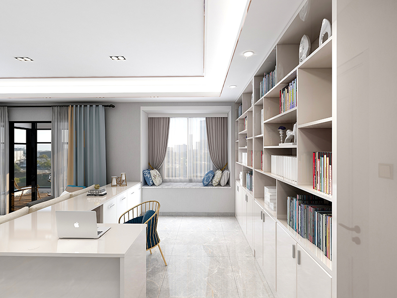 誰說書房只能閱讀寫作了？這樣的書房裝修風(fēng)格您見過嗎？(圖1)