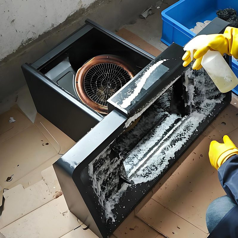 清洗油煙機師傅為什么洗的那么干凈